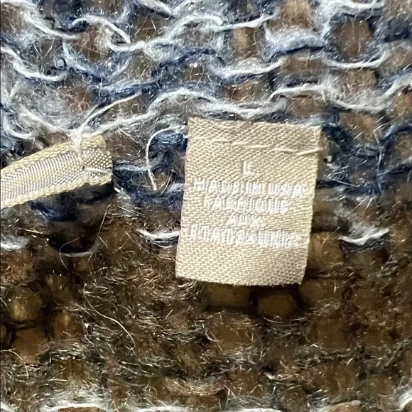 Anthropology knitted and knotted Multi-Color Striped Open-Front Women's Cardigan - Picture 5 of 7